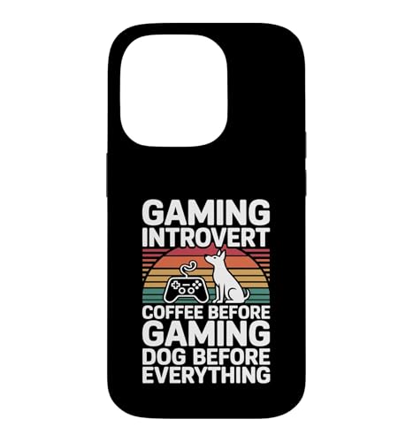 �Q�[�~���O �����I �R�[�q�[ Before Gaming Dog Before Everything �X�}�z�P�[�X iPhone 14 Pro �p