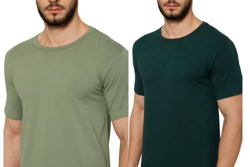 Image of T-Shirt for Men - 100% Cotton Casual T-Shirt | Half Sleeve, Round Neck 4 Way Stretch Fabric | Slim Fit T-Shirt