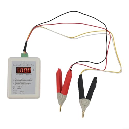 Milliomètre portatif YMC01 avec test Kelvin à 4 fils et grand clip 20R pour bobine