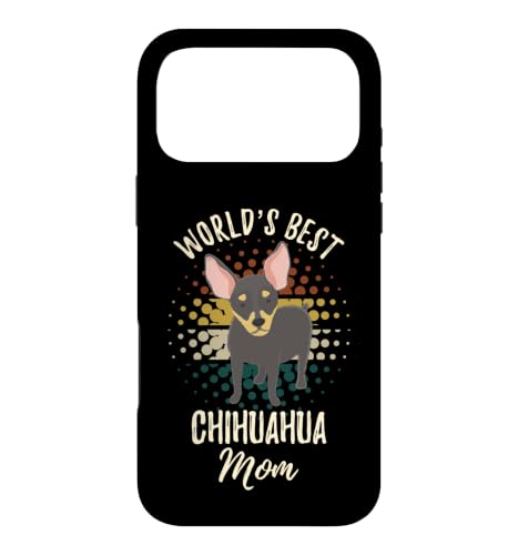 Retro World's Best Chihuahua Mom �ʔ��� �`���� �� �}�} �X�}�z�P�[�X iPhone 17 Pro Max �p