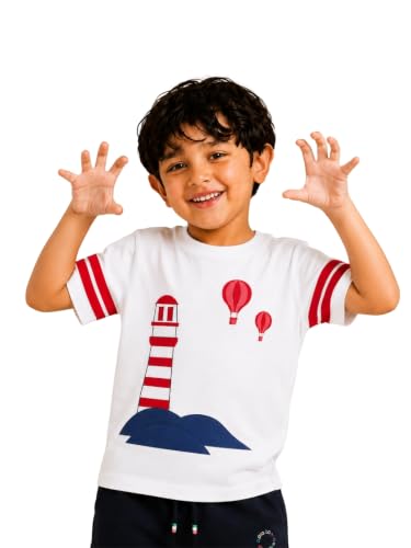 Image of Pilolo Kids Soft Cotton Lycra Pocket T-Shirt for Boy's