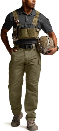 Image of CQR Men's Tactical Pants, Water Resistant Ripstop Cargo Pants, Lightweight EDC Work Hiking Pants, Outdoor Apparel