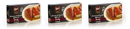 3 x Pimientos del Piquillo Rellenos de Perdiz Polgri 220 grs. x 3 unds.