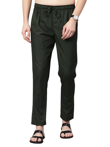 Image of Majestic Man Men's Regular Fit Mid Rise Casual Style Pure Cotton Pyjama Bottom