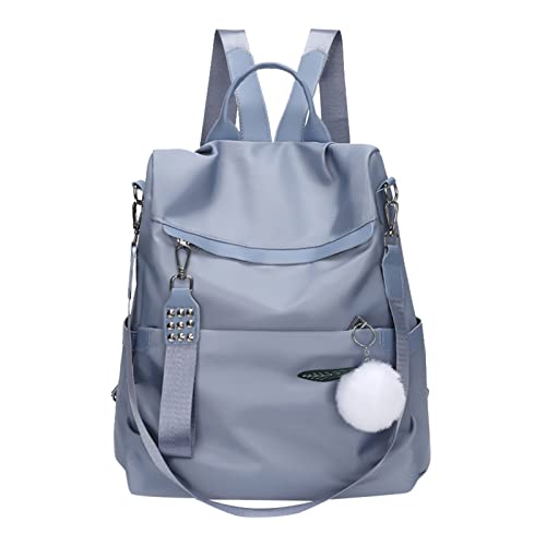 Sac à dos antivol femme bleu contre le vol avec fermeture sécurisée étanche