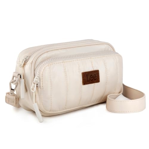 Montana West x Lee Puffer Crossbody Bags for Women Small Quilted Lightweight Water-resistant Purse with Adjustable Strap