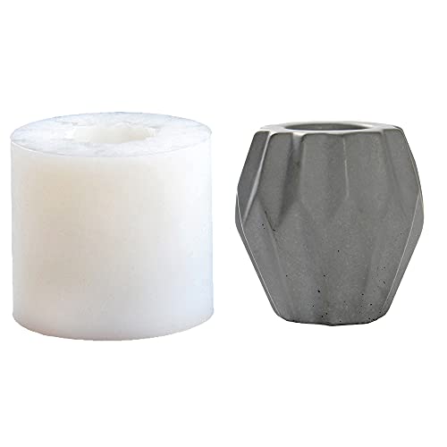 NICOLE Silicone Molds for Candlestick Candle Holder Handmade Concrete Flowerpot Mould