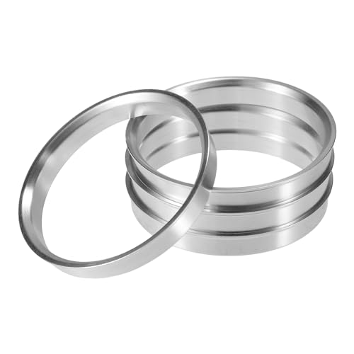 QUARKZMAN 4 Piezas Anillos Centradores de Aleación de Aluminio de 72.1mm de Diámetro Exterior a 67.1mm de Diámetro Interior para Cubos de Rueda de Automóvil