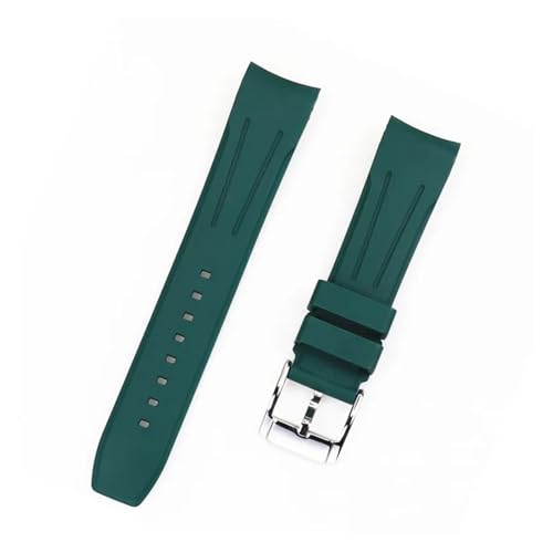 Sangle de caoutchouc courbe 22mm haute résistance étanche pour montre de sport