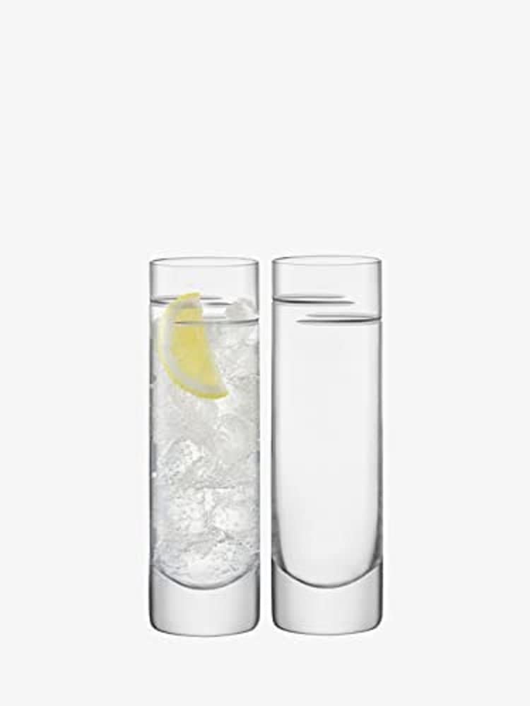 LSA International Verso Cocktail Glass 275ml Clear/Cut x 2, Transparent