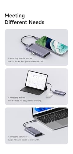 Gabinete SSD M.2 com hub USB C capa magnética para disco rígido externo compatível com Thunderbolt 4