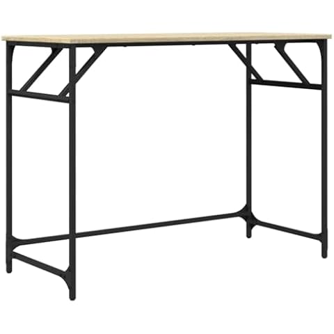 vidaXL Sonoma Oak Modern Desk for Small Spaces Cover