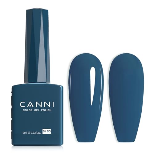 CANNI Esmaltes Semipermanentes de Uñas en Gel Azul Marino Navy Blue