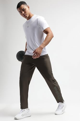 Image of Reebok Men's Track Pants - Performance Trackpants 3 E - Durable Polyester Gym & Training Pants
