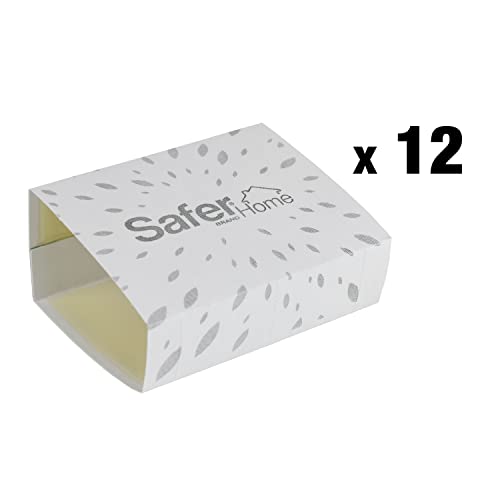 Safer Home Indoor Spider & Insect Traps, 12 Pack - Trap and Kill Spiders, Ants, Cockroaches, Centipedes, and Crawling Insects - SH400SR, 12 Traps Included