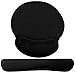 Tonsooze Almohadilla Ratón Alfombrilla de Ratón Ergonómico Cojín de Muñeca, Alfombra Raton con Reposamuñecas de Memoria para Ordenador, Notebook, Laptop, Negro