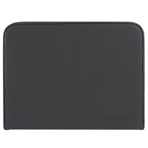IDIMEX Tête de lit Ariela 90, Rembourrée, Fixation Murale, Design Arrondi Moderne, pour lit 90 cm ou Moins, Noir