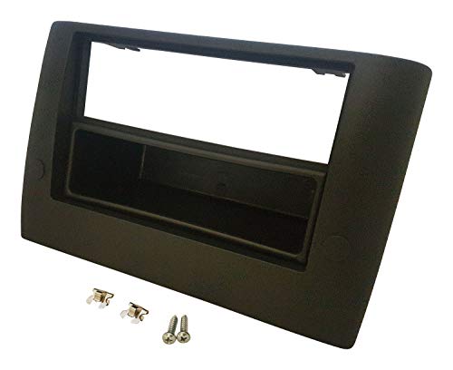 CISCAR EXPORT 73-07.06-3G Façade Cadre de Radio- Support autoradio compatible avec Fiat Stilo 2001-2008, 1 DIN avec poche. Gris foncé