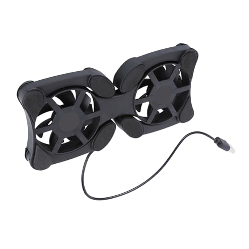 Base para portátil Zerodeko con doble ventilador USB plegable miniatura 1