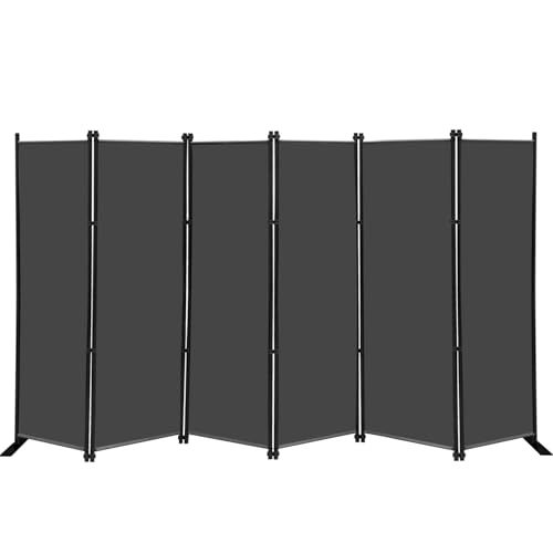 KEORTUN Indoor Raumteiler 6-TLG Paravent Raumtrenner Raumteiler Trennwand Umkleide Sichtschutz Spanische Wand Wohnzimmer Schlafzimmer