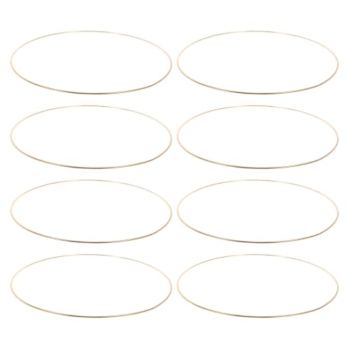 Captura sueños metálico redondo de 8 piezas dorado para bricolaje familiar