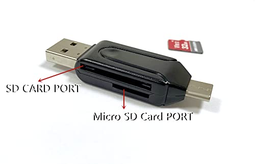 AURSINC NanoVNA USB C & USB 3.0 OTG Card Reader and 2-in-1 Memory Card Reader with Dual Connectors Compatible with NanoVNA-H & Antenna Analyzer | Contained with 32GB Micro SD Card