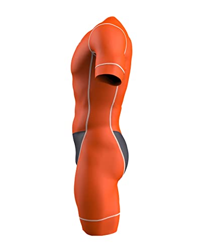 Zimco Triathlon Tri Suit – Traje masculino clássico de manga curta, fato de corrida, triatlo, aero,