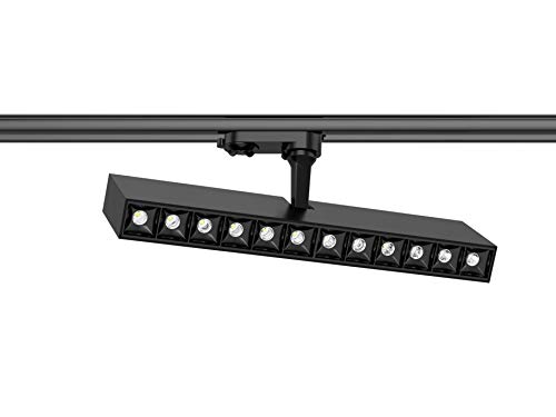Projecteur pour rail Alfa LED 32W spot orientable noir 3000K
