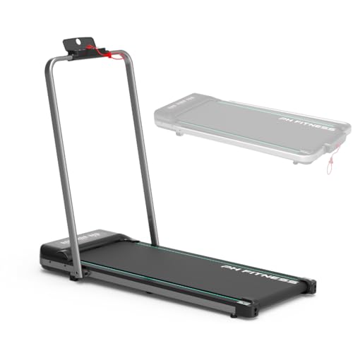 PH Fitness Cinta de correr WP-400 – Silenciosa Correa de senderismo - Treadmill plegable para el hogar – Motor de 1.5PK – Aplicación Bluetooth – 130KG – 12 Programas – Control remoto – Llave de