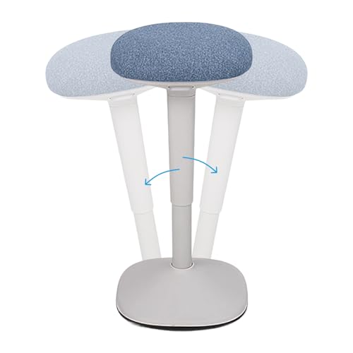 Image of UPLIFT DESK Engage Stool - Active Stool with 360 Motion, Adjustable Height Standing Desk Stool from 21.8''-31.4'', Ergonomic Anti-Slip Office Chair Alternative (Cobalt Blue)