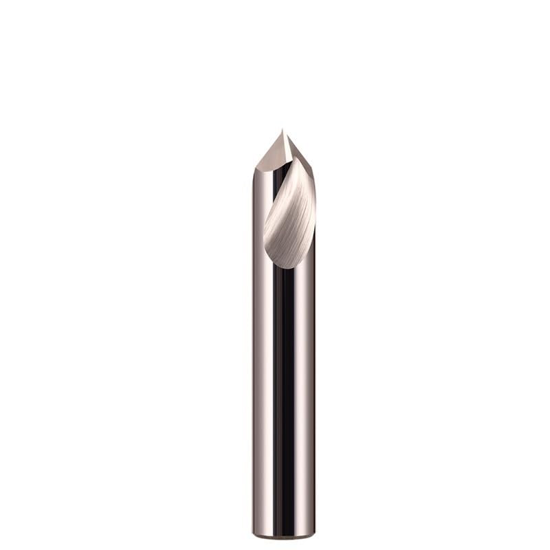 1 pz Drillforce 60/90/120 Gradi In Metallo Duro Svasatore Smusso Punte da Trapano Centro Spotting Posizione Guida Pilota Foro Macchine utensili(Carbide HRC45,12x75(90 Degree))