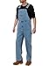 WORK IDEA Men's Denim Bib Overalls, Heavy Duty Cotton, Multi-Pocket Design with Hammer Loop for Carpenter