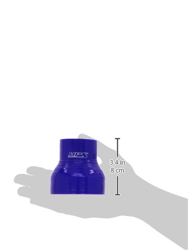 Image of HPS HTSR-175-275-BLUE Silicone High Temperature 4-ply Reinforced Reducer Coupler Hose, 80 PSI Maximum Pressure, 3 inch Length, 1-3 /4 inch > 2-3 /4 inch ID, Blue