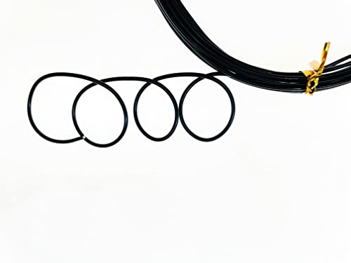 aluminum wire wire armature bendable metal craft wire for making dolls skeleton diy crafts 15gauge115mm black