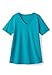 Woman Within Plus Size Perfect Short-Sleeve V-Neck Tee (Petite Available) - 1X, Navy