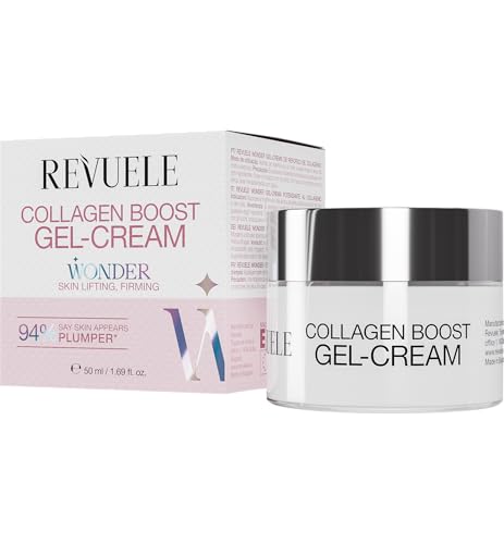 Revuele Wonder Colágeno Boost Gel Crema reafirmante e hidratante intensiva con colágeno, tripéptido y ácido hialurónico, 50 ml