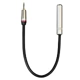 ZAORUN akcesoria adaptera TC128MF 3,5 mm męski na 6,5 mm żeński kabel adaptera audio, długość: 30 cm