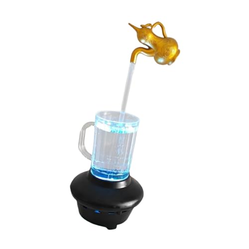 Fenteer Décoration de Table à Jet d'eau avec lumière colorée, Fontaine décorative pour fête, Type de Courge