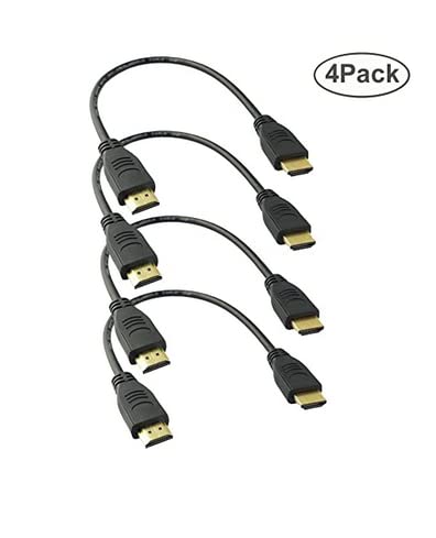 MMNNE 4Pack 8 Pollici 8K Ultra HD Alta Velocità 48Gpbs HDMI Cavo 8K a 60Hz 4K a 120hz 144Hz eARC HDR10 4:4:4 HDCP 2.2 (8 "8K Dritto)
