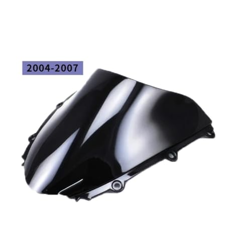 Pare-brise CBR1000RR double bulle noir contre le vent 2004 2007