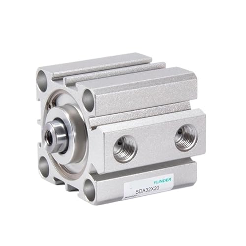 Vérin compact SDA 20mm alésage 40mm course taraudé sans aimant