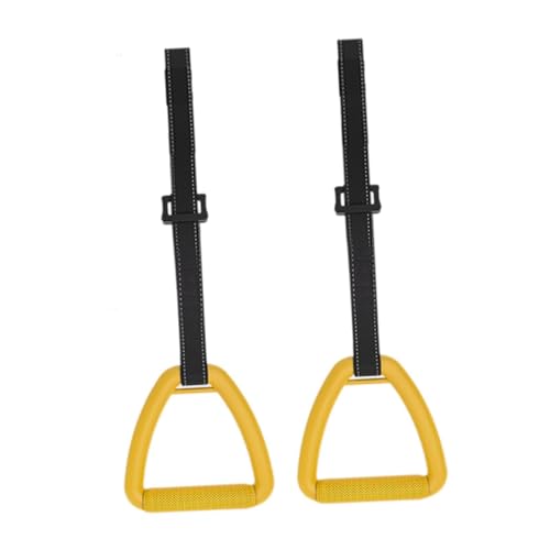 Yiju 2X Gymnastics Rings Exercise Rings for Boys Girls Pull up Rings with Straps for Sports Physical Training Fitness Equipment