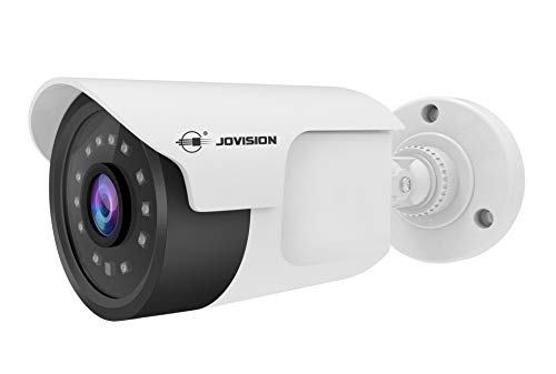 Jovision POE - Cámara IP de exterior Full HD de 2 MP, visión nocturna, ONVIF, interfaz de audio, IP 66, P2P, alarma de detección de movimiento, visible de forma remota para iOS, Android y PC