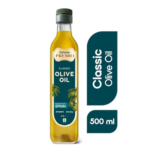 Image of Fortune Premio Classic Olive Oil 500ml | Multi-Purpose Olive Oil | Ideal for Indian & Continental Cooking | Smooth Taste | Everyday Use