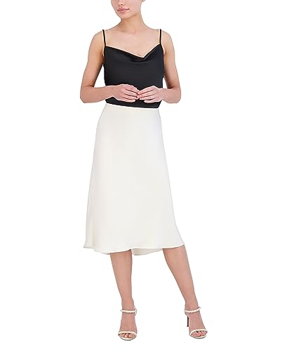 BCBGMAXAZRIA Women's Bias Pull on Slip Skirt4