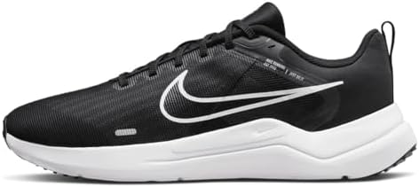 Nike Men's Sneaker, Black White DK Smoke Grey Pure Platinum, 10