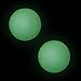 KESYOO Hockey Balls 2pcs Glow Dark Ice Hockey Puck Floor Party Pucks for Nighttime Practice and Training