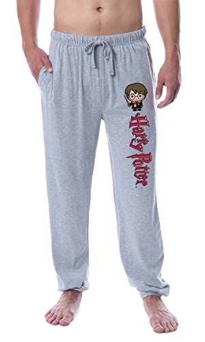 INTIMO Harry Potter Mens' Chibi Character Wizarding World Sleep Jogger Pajama Pants