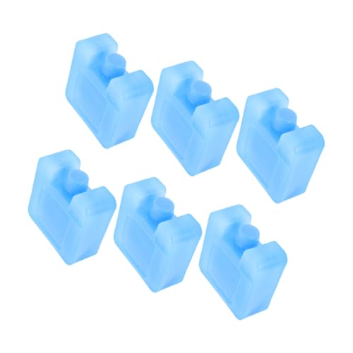 TOBBOMEY 6 Piezas Ventilador de Aire Acondicionado enfriamiento de Hielo de Verano Bloques congeladores para refrigeradores Caso de Hielo más Fresco el plastico