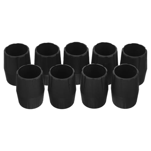 UKCOCO 9 Stück Gummifußschutz für Gitarrenständer Rutschfeste Beinpolster für Akustikgitarrenständer Kompatibel mit Instrumentenständern Einfach Aufzustecken Schwarzes Schutzzubehör